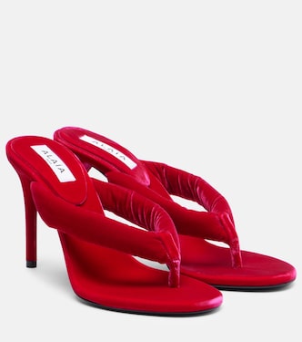 Boudoir 90 velvet thong sandals | Alaïa
