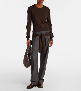 Trompe l'oeil wool-blend sweater | Lemaire