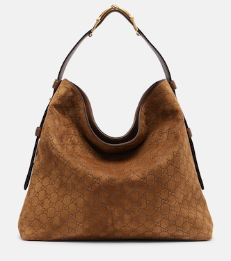 Tote Bag Maxi Horsebit Large aus Veloursleder | Gucci