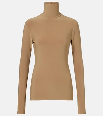 Jersey turtleneck top | Norma Kamali