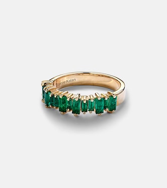 Ring Fireworks aus 18kt Gelbgold mit Smaragden | Suzanne Kalan
