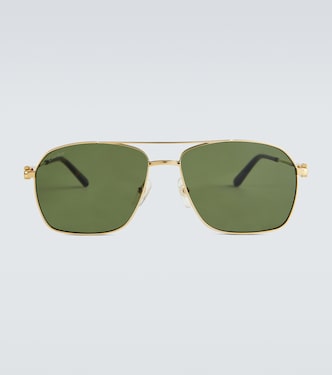 Aviator-Sonnenbrille aus Metall | Cartier Eyewear Collection
