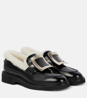 Viv' Rangers shearling-lined leather loafers | Roger Vivier