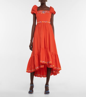 Hayden embroidered midi dress | Caroline Constas