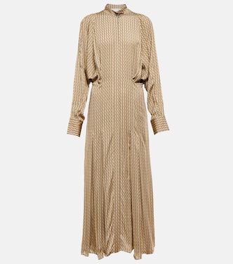 Robe midi imprimée | Victoria Beckham