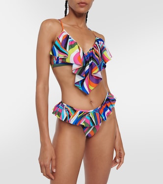 Iride ruffled bikini bottoms | Pucci