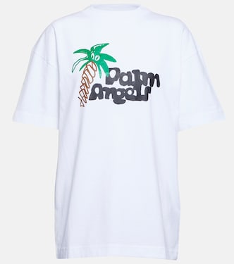 Logo printed cotton T-shirt | Palm Angels