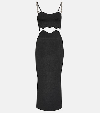 Set de top y falda midi Marina Wave | Galvan