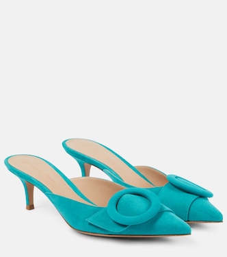 Mules Portofino 55 en daim | Gianvito Rossi