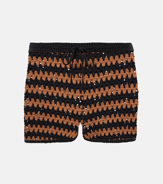 Shorts Samara in crochet di cotone | Staud