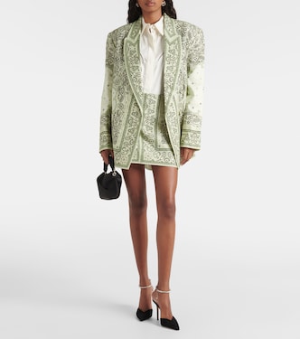 Matchmaker printed linen blazer | Zimmermann