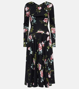 Vestido midi floral | Erdem