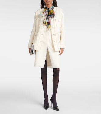 Falda midi de tweed de mezcla de lana | Dolce&Gabbana