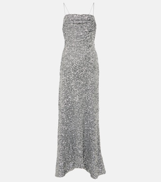 Abito lungo con paillettes | Ganni