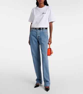 T-shirt in jersey di cotone con logo | Gucci