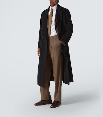 Wool mosser coat | Auralee