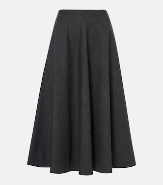 Jupe midi en laine | Gucci