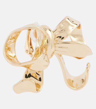 Boucles d’oreilles Bow en plaqué or 18 ct | Self-Portrait