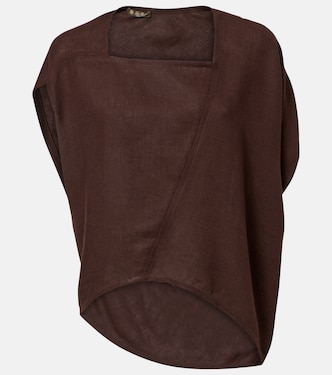 Top asimmetrico Gaia in lino | Loro Piana