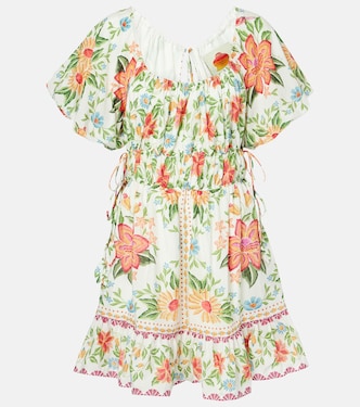 Minikleid Bloom Garden aus einem Baumwollgemisch | Farm Rio