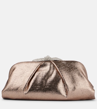 Clutch Very Bow Tie in raso con cristalli | Aquazzura