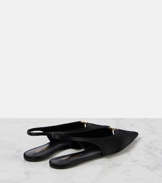 Ballerine slingback Babylone in crêpe | Saint Laurent