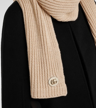 Sciarpa in misto lana a trecce | Gucci