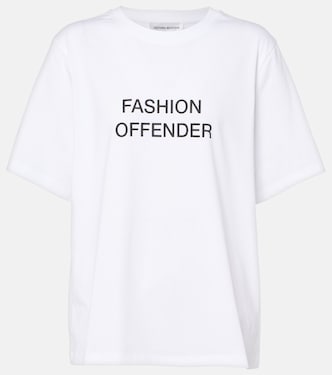 Printed cotton jersey T-shirt | Victoria Beckham