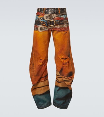 2006M trompe l'œil barrel-leg jeans | Acne Studios