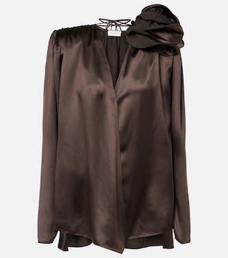 Silk-blend satin blouse | Magda Butrym