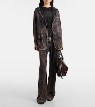 T-shirt in jersey di cotone a strati | Acne Studios