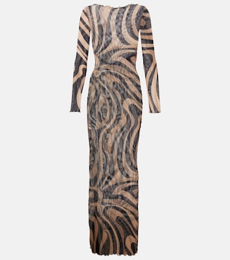 Marmo sheer mesh maxi dress | Pucci