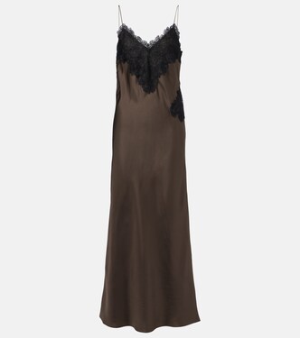 Slipdress aus Seide mit Spitze | Róhe