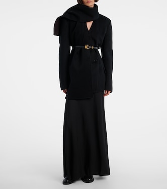 Calitra scarf-detail cashmere jacket | The Row