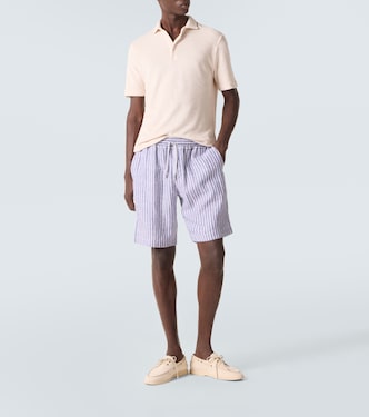 Mondial cotton terry polo shirt | Fedeli