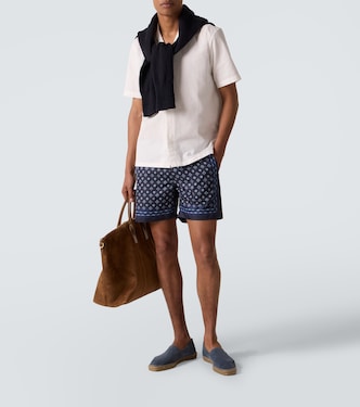 Maitan cotton bowling shirt | Orlebar Brown