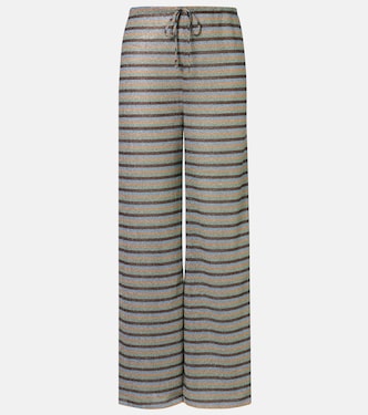 Lumière striped straight pants | Oséree