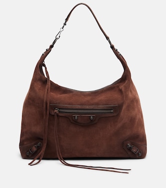 Le City suede shoulder bag | Balenciaga