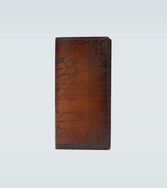 Santal Scritto leather long wallet | Berluti
