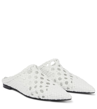 Slippers Waverly in similpelle intrecciata | Khaite