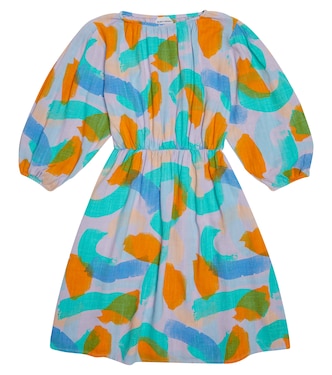 Printed linen-blend dress | Bobo Choses