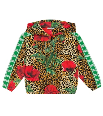 Printed cotton hoodie | Dolce&Gabbana Kids