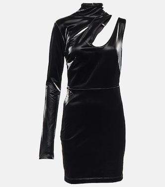 Cutout faux leather minidress | Rotate