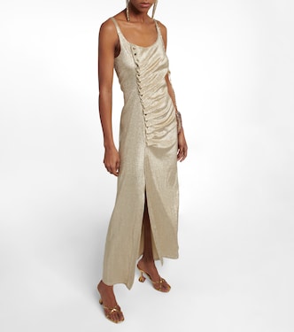 Robe portefeuille métallisée | Rabanne