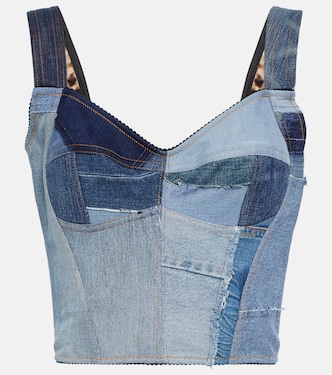 Patchwork denim bustier | Dolce&Gabbana