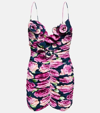 Floral ruched minidress | Magda Butrym