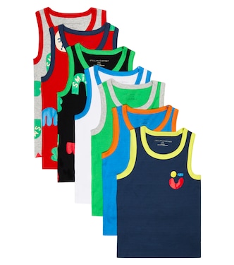 Set di 7 gilet in cotone | Stella McCartney Kids