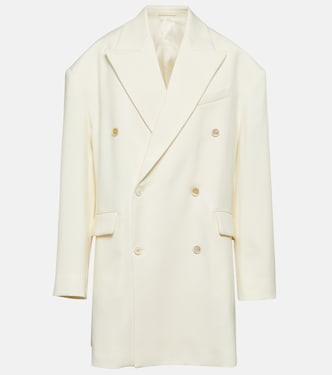 Abrigo cruzado de lana | Wardrobe.NYC