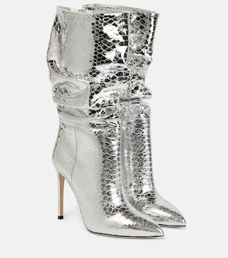 Botas de piel efecto serpiente holgadas | Paris Texas