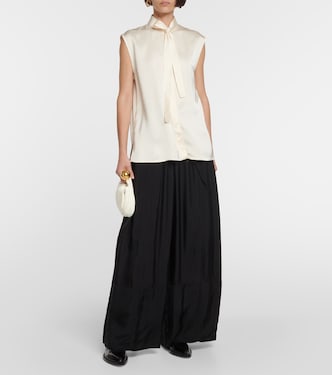 Satin sleeveless blouse | Jil Sander